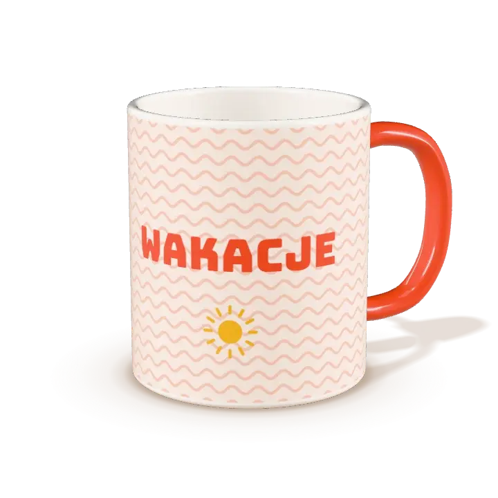 Kubek z wzorem: Wakacyjny